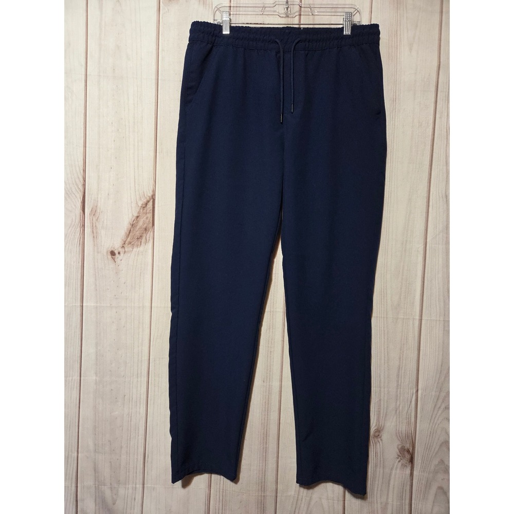 Avenue womens Blue Water Resistant Jogger Pants Large Drawstring Elastic Waist